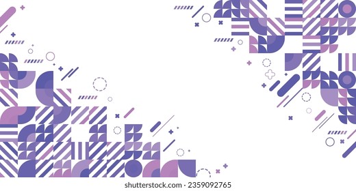 Abstract Colorful Geometrical Shapes Background 
