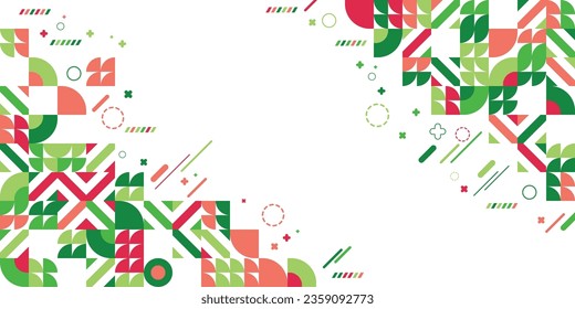 Abstract Colorful Geometrical Shapes Background 