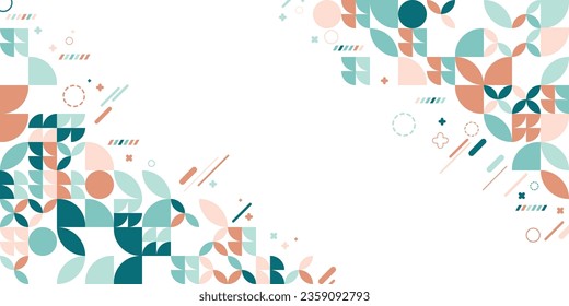 Abstract Colorful Geometrical Shapes Background 