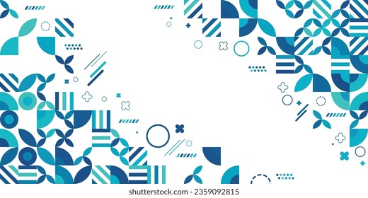 Abstract Colorful Geometrical Shapes Background 
