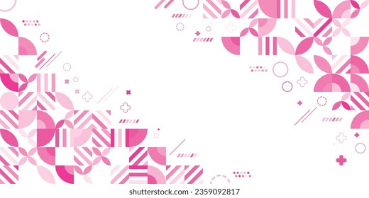 Abstract Colorful Geometrical Shapes Background 