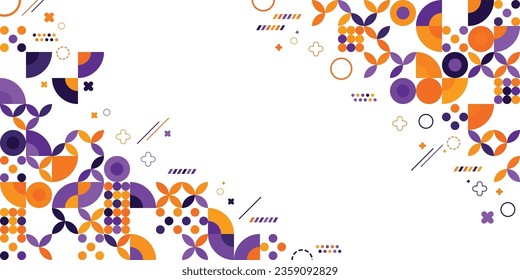 Abstract Colorful Geometrical Shapes Background 