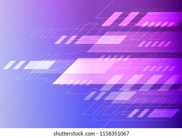 Abstract colorful geometrical shapes on gradient background