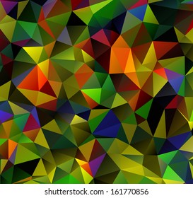 Abstract colorful geometrical vector background of triangles. Eps 10. 