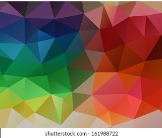 Abstract colorful geometrical vector background of triangles. Eps 10. 