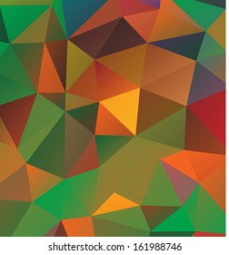 Abstract colorful geometrical vector background of triangles. Eps 10. 