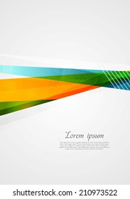 Abstract colorful geometry shapes design. Vector background