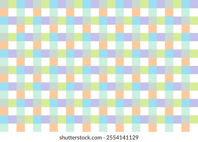 Abstract Colorful Gingham Pattern Background. Wallpaper. Banner. Vector Illustration