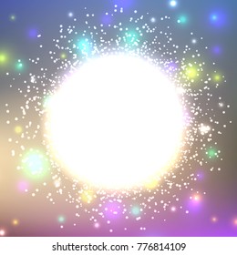 Abstract colorful glitter background
