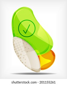 Abstract colorful glossy blank round shapes, banners