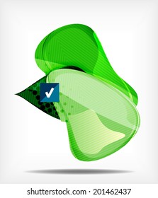 Abstract colorful glossy blank round shapes, banners