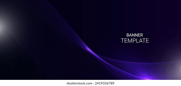 Abstract colorful glossy furure wave background vector