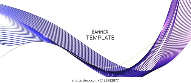 Abstract colorful glossy furure wave background vector