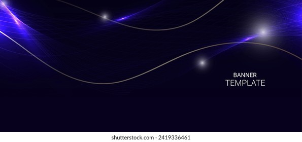 Abstract colorful glossy future wave background vector