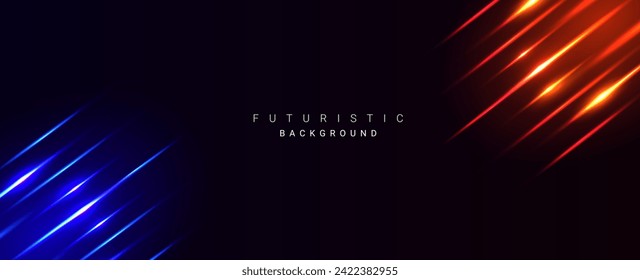 Abstract colorful glossy future wave background vector