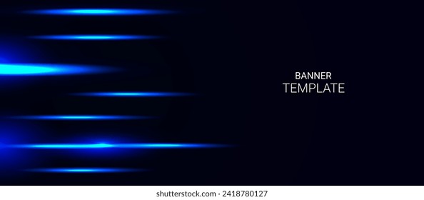 Abstract colorful glossy tech moving lines background vector