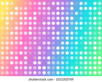 Abstract colorful glow background. Led light digital texture. Vector illustration
