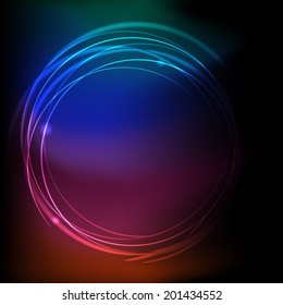 Abstract colorful Glow Circles background