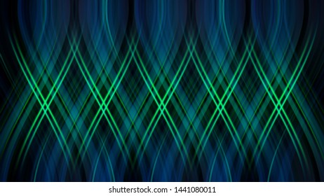 Abstract Colorful Glowing Geometric Pattern. Vector Illustration.