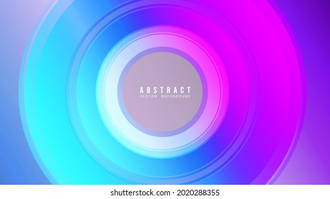 Abstrakte Farbige Abstufung mit geometrischem Hintergrund, neonfarbene Kreise, blau, rosa, violett überlappen, bis sie schön ist. , Modernes Hintergrunddesign für Präsentation, Vektorgrafik-EPS 