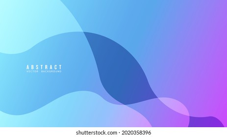 Abstract Colorful gradation with geometric shape background, Fluid shapes composition blue and purple color , Modern background design for presentation, illustration Vector EPS 10