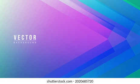 Resumen Gradiación colorida con fondo de forma geométrica, los triángulos de color neón se solapan para crear hermosos colores. Diseño de fondo moderno para la presentación, ilustración Vector EPS 10