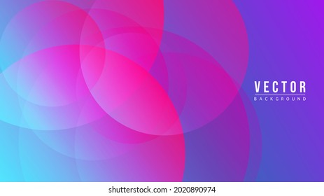 Abstract Colorful gradation with geometric shape background, light bokeh with pink, purple and white color , Modern background design for presentation, illustration Vector EPS 10