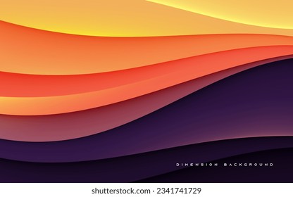 Resumen degradado de color gradiente 3D fondo dimensión de color suave