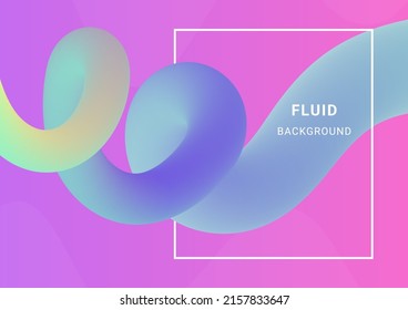 Abstract colorful gradient background, 3d fluid wave, Colorful summer, Liquid shape, Modern poster, eps 10 vector