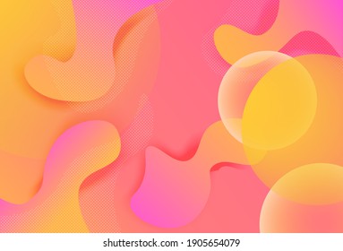 abstract colorful gradient background with circles.