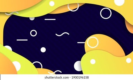 Resumen Fondo De Gradiente Colorido Con Figuras Geométricas De Color Diferentes Formas Y Estilo De Diseño De Vector De Línea Blanca