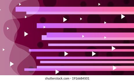 Abstract Colorful Gradient Background With Color Wavy Geometric Figures of Different Shapes And White Lines, Vector Design Style