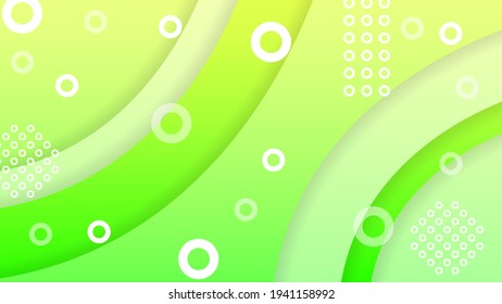 Abstrakter bunter Farbverlauf-Hintergrund mit farbigen, geometrischen Figuren verschiedener Formen und weißer Linien, Vektordesign-Stil
