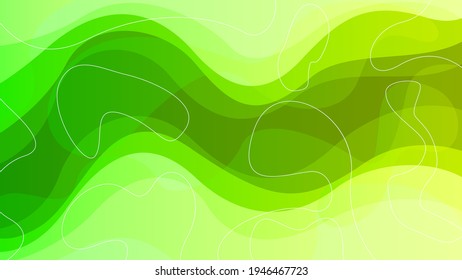Abstract Colorful Gradient Background With Color Geometric Figures Different Shapes And White Line Vector Design Style