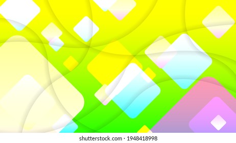 Resumen Fondo De Gradiente Colorido Con Figuras Geométricas De Color Diferentes Formas Y Estilo De Diseño De Vector De Línea Blanca