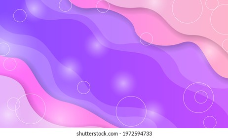 Abstract Colorful Gradient Background With Color Geometric Figures Different Shapes And White Line Vector Design Style