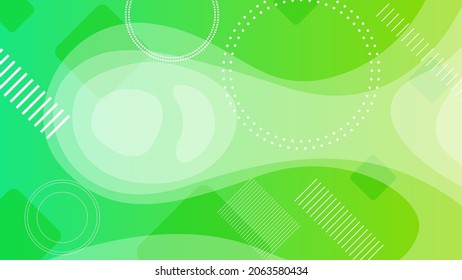 Abstract Colorful Gradient Background With Color Geometric Figures. Different Shapes And White Line Vector Design Style