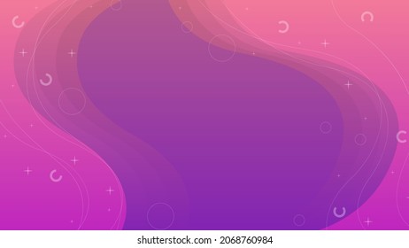 Abstract Colorful Gradient Background With Color Geometric Figures. Different Shapes And White Line Vector Design Style