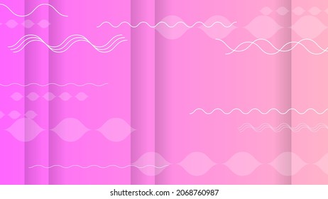 Abstract Colorful Gradient Background With Color Geometric Figures. Different Shapes And White Line Vector Design Style
