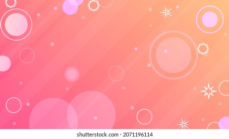 Abstract Colorful Gradient Background With Color Geometric Figures. Different Shapes And White Line Vector Design Style