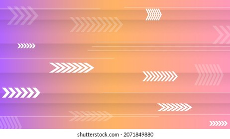 Abstract Colorful Gradient Background With Color Geometric Figures. Different Shapes And White Line Vector Design Style