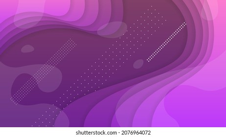 Abstract Colorful Gradient Background With Color Geometric Figures. Different Shapes And White Line Vector Design Style