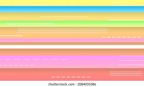 Abstract Colorful Gradient Background With Color Geometric Figures. Different Shapes And White Line Vector Design Style
