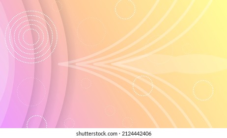 Resumen De Fondo De Gradiente Colorido Con Figuras Geométricas De Color. Formas Diferentes Y Estilo De Diseño De Vectores De Línea Blanca