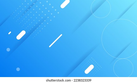 Abstract Colorful Gradient Background With Color Geometric Figures. Different Shapes And White Line Vector Design Style