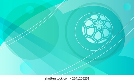 Abstract Colorful Gradient Background With Color Geometric Figures. Different Shapes And White Line Vector Design Style
