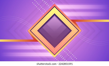 Abstract Colorful Gradient Background With Color Geometric Figures. Different Shapes And White Line Vector Design Style