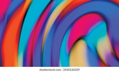 Abstract colorful gradient background for design as banner, ads. Abstract blurred background of multi-colored stripes. Background for design. Vector illustration.