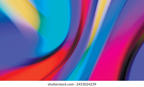 Abstract colorful gradient background for design as banner, ads. Abstract blurred background of multi-colored stripes. Background for design. Vector illustration.