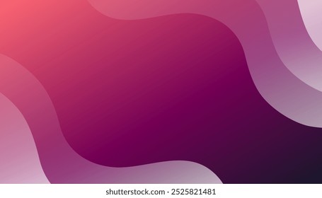 Abstract colorful gradient background. Dynamic sound wave. Design element. Vector illustration
